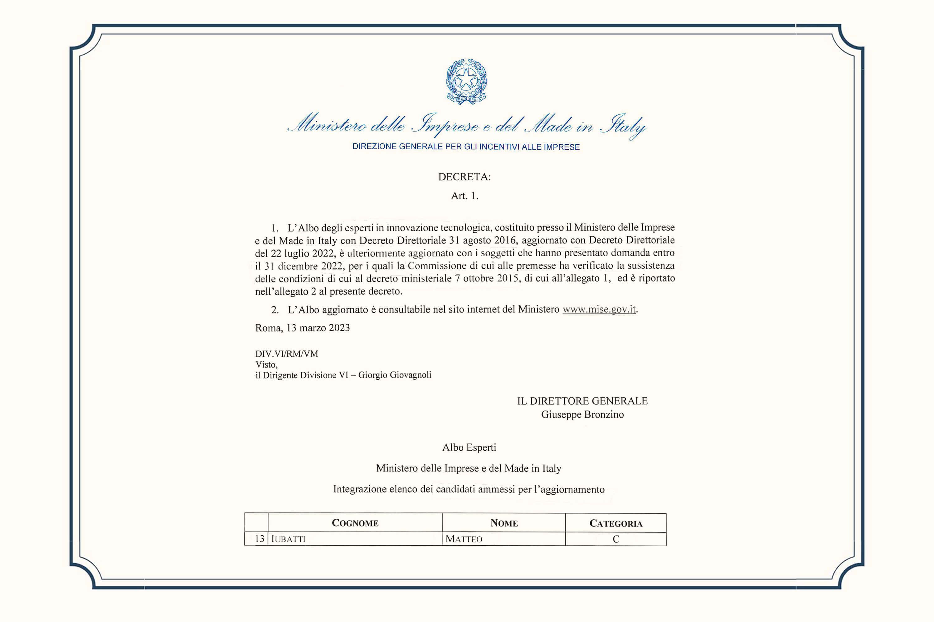 Nomina Iubatti