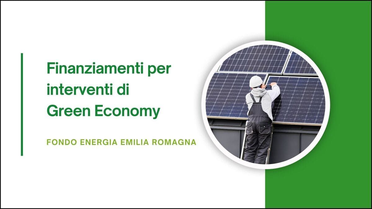 Copertina del bando per il fondo energia emilia romagna.