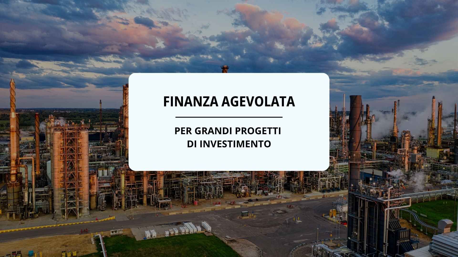Copertina della news relativa al servizio di consulenza su grandi progetti di investimento