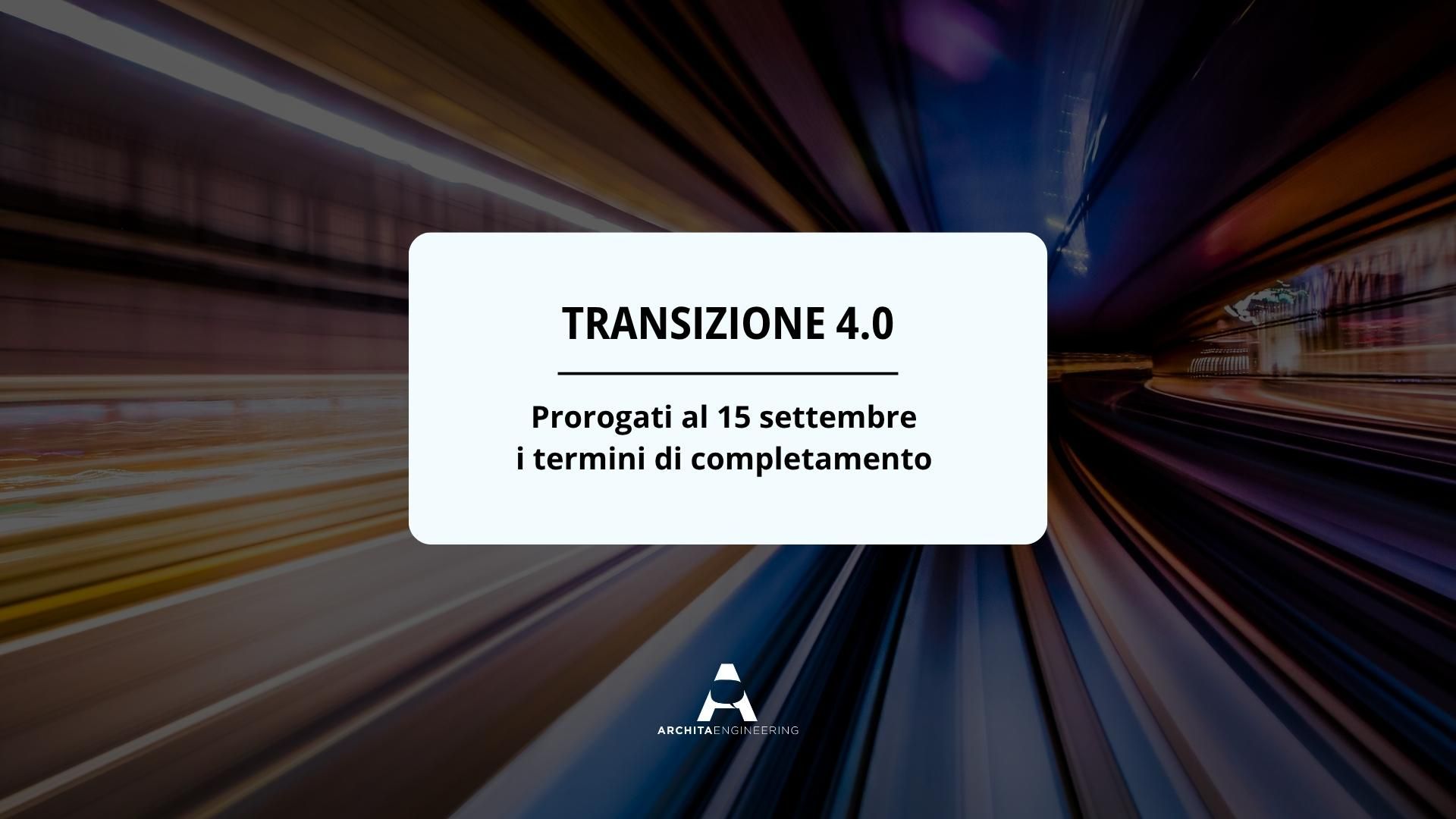 Transizione 4.0 proroga termini comunicazione